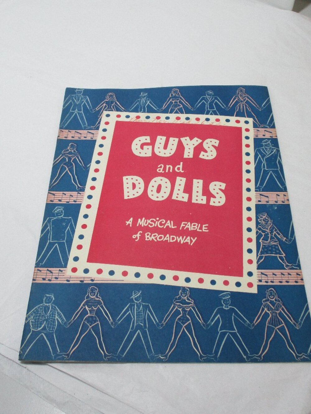 Vintage 1950's Souvenir Program Broadway Musical Theater  "Guys and Dolls"